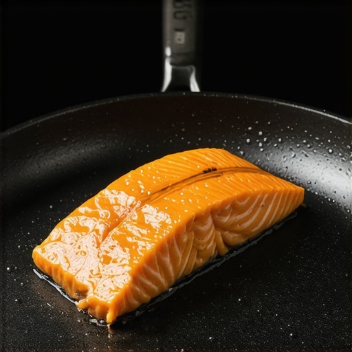 Close-up of the titanium bonded surface and flush rivets of a Hestan NanoBond skillet.