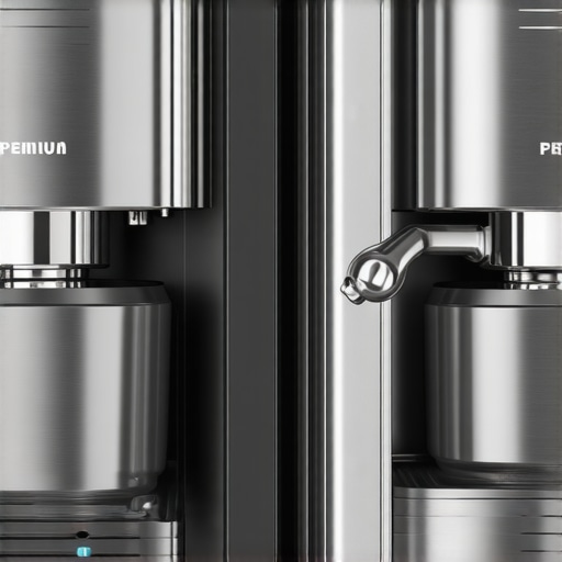 Internal Build Quality Comparison A comparison between professional-grade internal components and consumer-grade plastic parts in kitchen appliances.