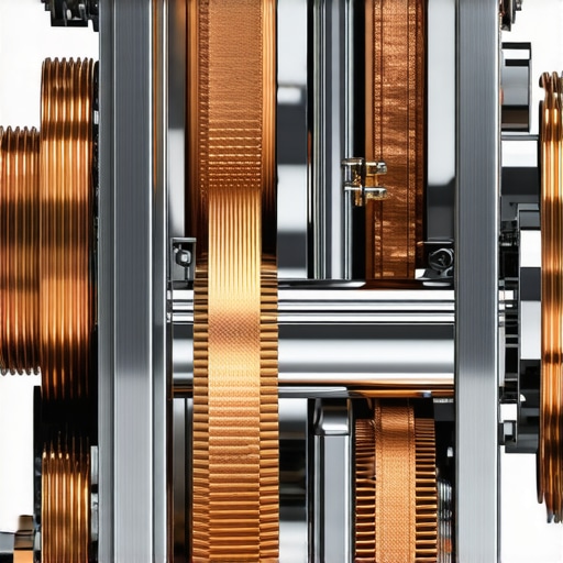Detail of heavy-duty metal gears and high-quality internal wiring in a premium kitchen appliance.