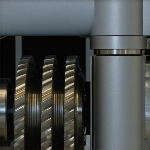 Close-up of durable all-metal gears inside a premium kitchen appliance showing high-quality construction.