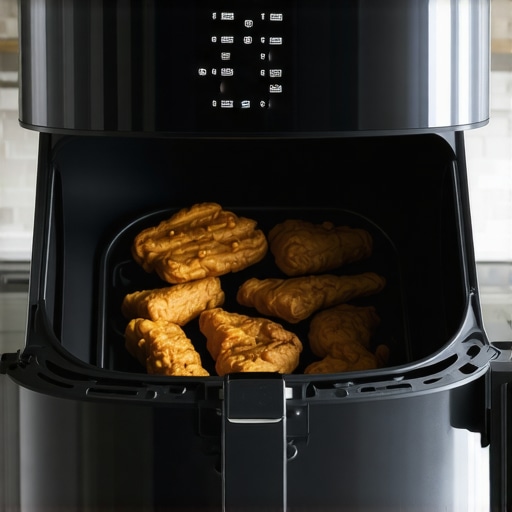 Ninja Foodi Deluxe Reinforced Basket Rail Detail Close-up of the reinforced glide tracks and ceramic basket of a Ninja Foodi Deluxe air fryer.