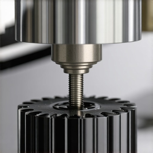 A mechanical tool removing a bearing from a coffee grinder motor.