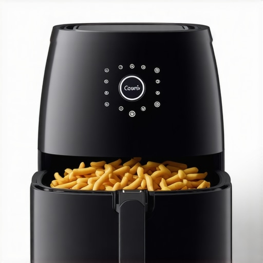 Close-up of a premium air fryer drawer showing smooth gliding tracks