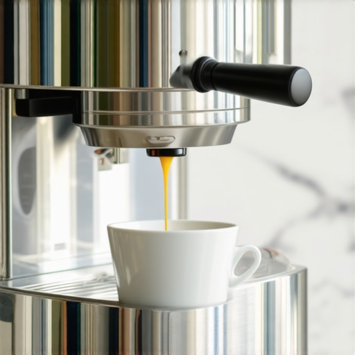 High-end Rocket Espresso Appartamento machine in a luxury kitchen.