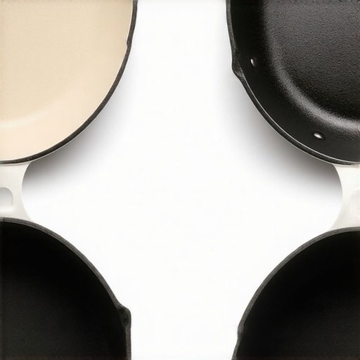 Smooth vs Textured Enamel Interiors A comparison showing the difference between light and dark enamel interiors for Dutch ovens.