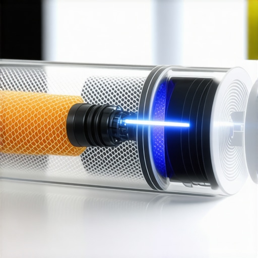 Sub-Zero NASA-Inspired UV Air Purification Cartridge Internal view of a premium Sub-Zero refrigerator air filter with UV technology.