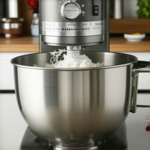 Wolf Gourmet stand mixer kneading heavy bread dough